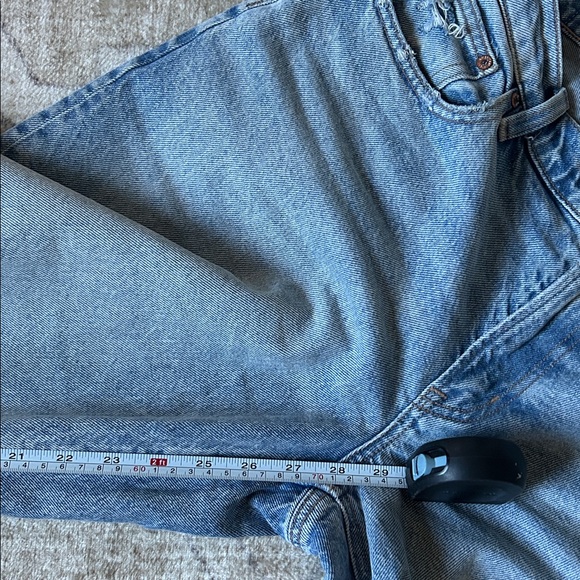 Sold out! AE Barrel Jeans Size 6 Boyfriend Mid Rise - Picture 4 of 13